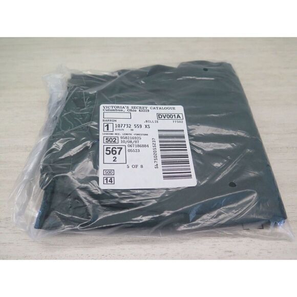 Moda Int'l Victoria’s Secret 707732-559 Womens Sz XS Green Cotton Blend Leggings - Picture 7 of 7